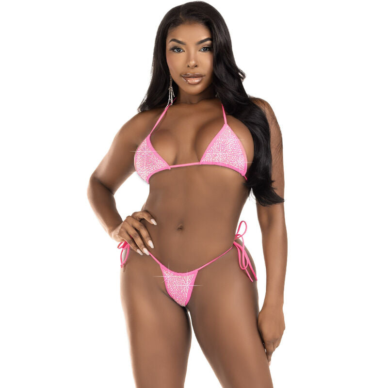 Leg Avenue Sets- Diamonds Bikini Fucsia