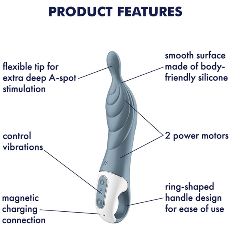 Satisfyer Vibrator- Amazing 2 Aspot Vibrator Grey