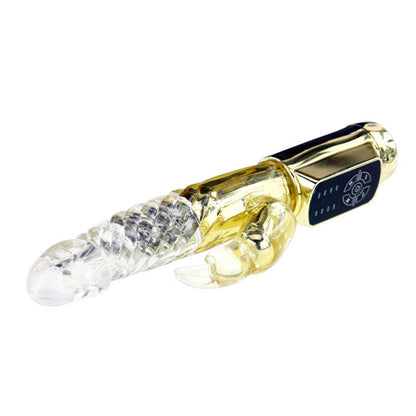 Baile Rotations - Ly-Baile US Rabbit Gold Prince Vibrator with Rotating Beads and 12 Vibration Speeds, 23 cm total length x 3.5 cm width 