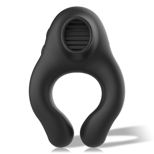 Armony For Him- Silicon Inel Vibrator 3 Motoare Reîncărcabil Negru