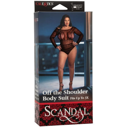 California Exotics - Scandal Off The Shoulder Plus Size Bodysuit