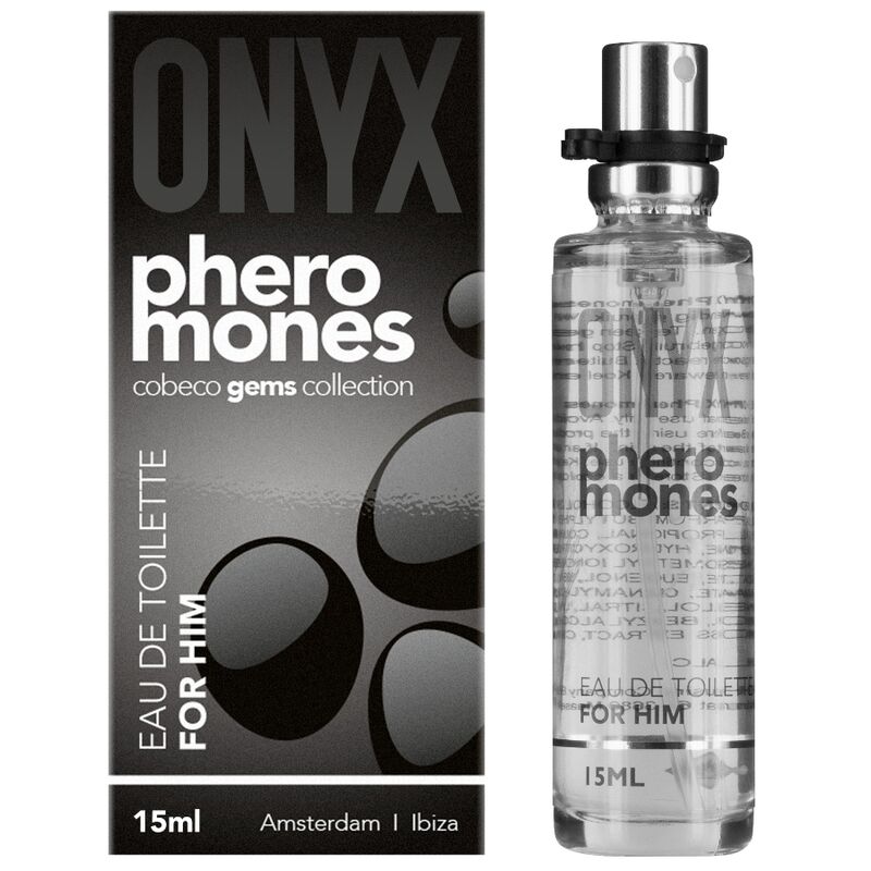 Cobeco - Onyx Pheromones Eau De Toilette For Him, 15 ml