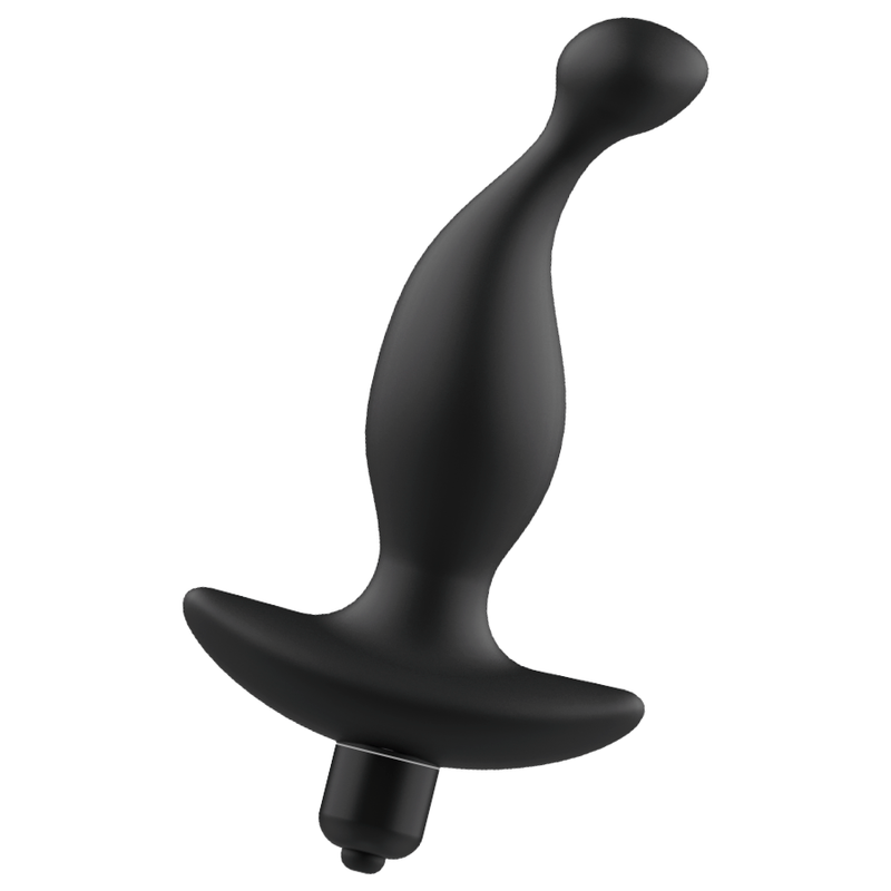 Addicted Toys Black Vibrating Anal Massager Toys Model 1 - Prostate Stimulation Waterproof Soft Silicone