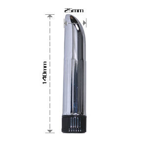 Baile Vibrators - Silver Vibrator with Multispeed Vibrations - 14.4 cm x 2.5 cm