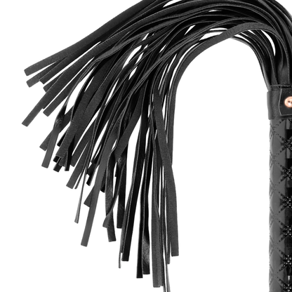 Begme Black Edition - Quality Vegan Leather Whip, Ideal for BDSM Games