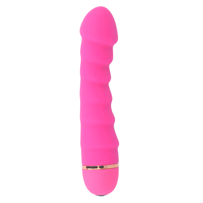 Intense Fun - Sally Vibrator with 20 Speeds, Soft Silicone, Pink, 3.4 cm x 16 cm, Water Resistant