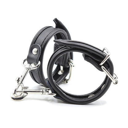 Ohmama Fetish - Adjustable Leather Strap Wrist Bondage One Size