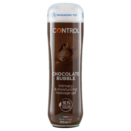 Control Lubes - Massage Gel 3 in 1 With Chocolate Flavor and Air Bubbles 200 ml