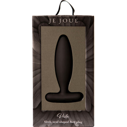 Je Joue - Black Vibrator Anal Plug Vest, Smooth and Silky Experience, Dimensions: 117mm x 62.5mm x 29.6mm, Weight: 75.6g