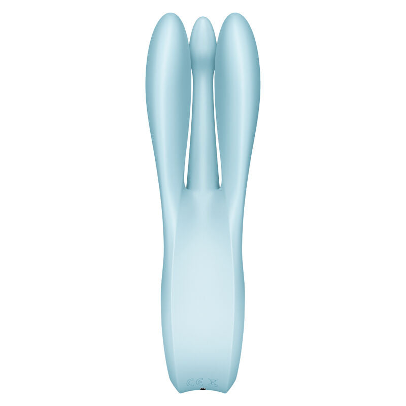 Satisfyer Vibrator - Threesome 1 with 3 Powerful Motors - Intense Vibrations - Clitoral Stimulation - Water Resistant - Soft Silicone - 15 Year Warranty