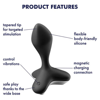 Satisfyer Plugs- Game Changer Dop Anal Vibrator Negru