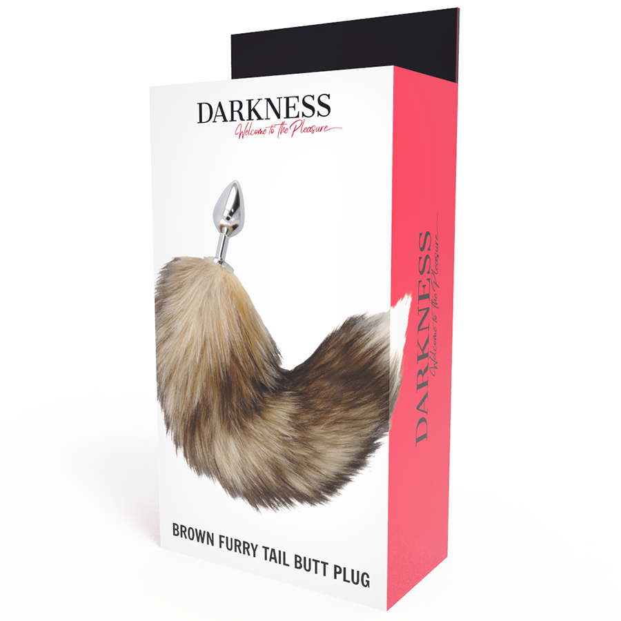 Darkness - Silver Anal Plug Tail for Sensual Experiences, Darkness