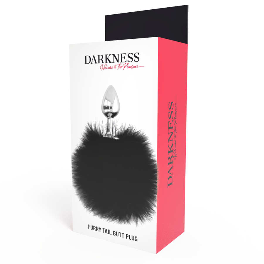 Darkness Anal - Extra Anal Plug With Black Tail 7 cm, Visually and Sexually Stimulant, Furry Tail for Visual Attraction