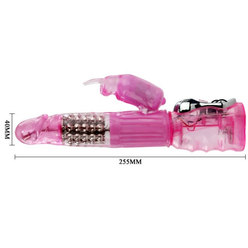 Baile Rotations - Fascination Clitoral Stimulation Vibrator, Multirotation, Multispeed, Rotating Stimulation Beads, Silicone and TPE Material, Designed in the USA