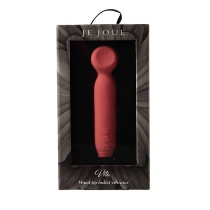 Je Joue - Vita Bullet Pink Watermelon, Compact Vibrator with 5 Speeds and 7 Models, Water Resistant, USB Rechargeable, Dimensions: 123mm x 26mm x 29.5mm