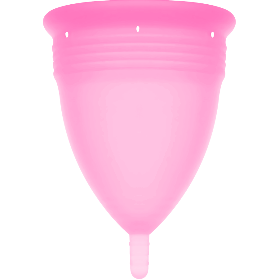 Stercup - Menstrual Cup Size L Pink, FDA Silicone, Reusable, and Comfortable