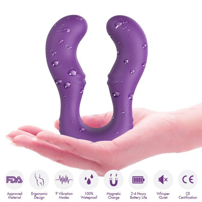 Armony Vibrators- Seraph Vibrator Dublu Control De La Distanță Violet