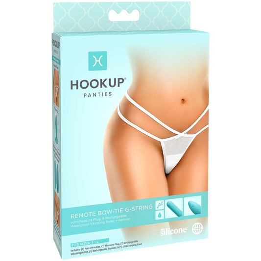 Hook Up - G-String Panties With Waterproof Vibrator and Anal Plug SL