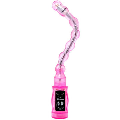 Baile Stimulating - Distortion Pink Vibrator Stimulator, 6 Functional Vibrations, TPR and ABS Material