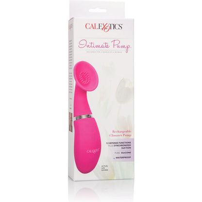 Calex - Climaxer Pump Pink, California Exotics, Rechargeable Intimate Pump with 12 Suction and Vibration Functions