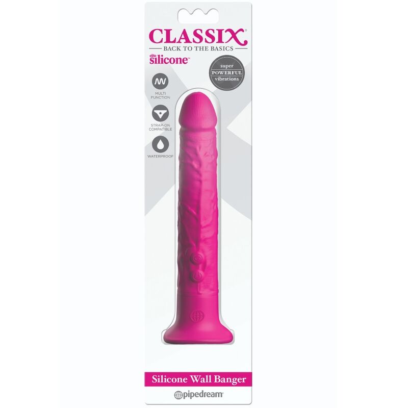 Classix-  Dildo Wall Banger Silicon 15 Cm Roz