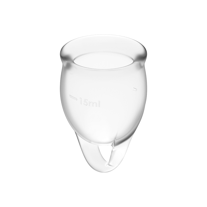 Satisfyer Menstrual Cups- Feel Confident Cupa Menstruală Transparentă 15+20Ml