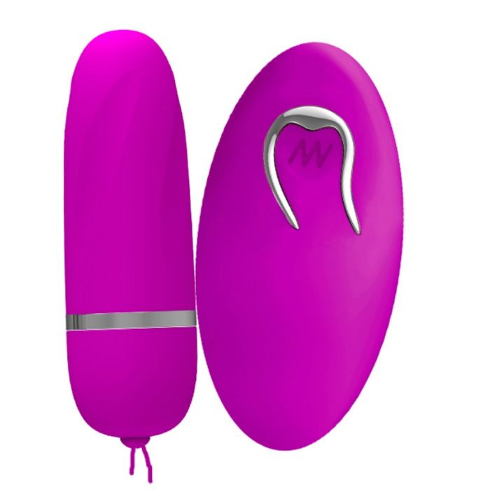 Pretty Love Flirtation - Debby Egg Vibrator with 12 Vibration Modes, Silicone, Waterproof, Purple