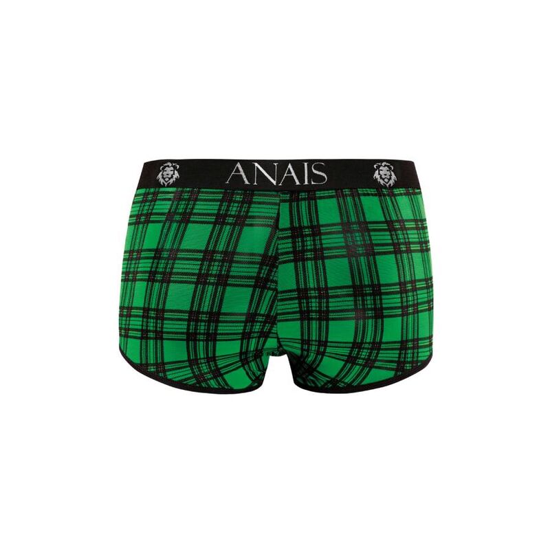 Anais Men's Boxer &amp; Brief - Magic Boxer M, Sexy Soft Lycra Plaid Pattern Green &amp; Black Underpants