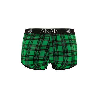 Anais Men's Boxer &amp; Brief - Magic Boxer M, Sexy Soft Lycra Plaid Pattern Green &amp; Black Underpants