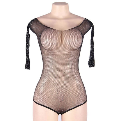 Subblime Teddies - Long Sleeve Fishnet Teddy S/M