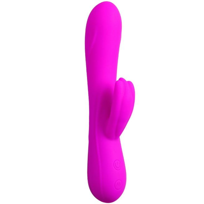 Pretty Love Flirtation - Barrette Vibrator With Clitoral Stimulation 30 Modes - Purple