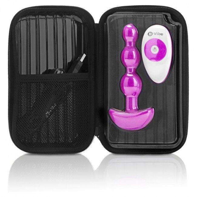 B-Vibe- Margele Anale Triplet Fuchsia