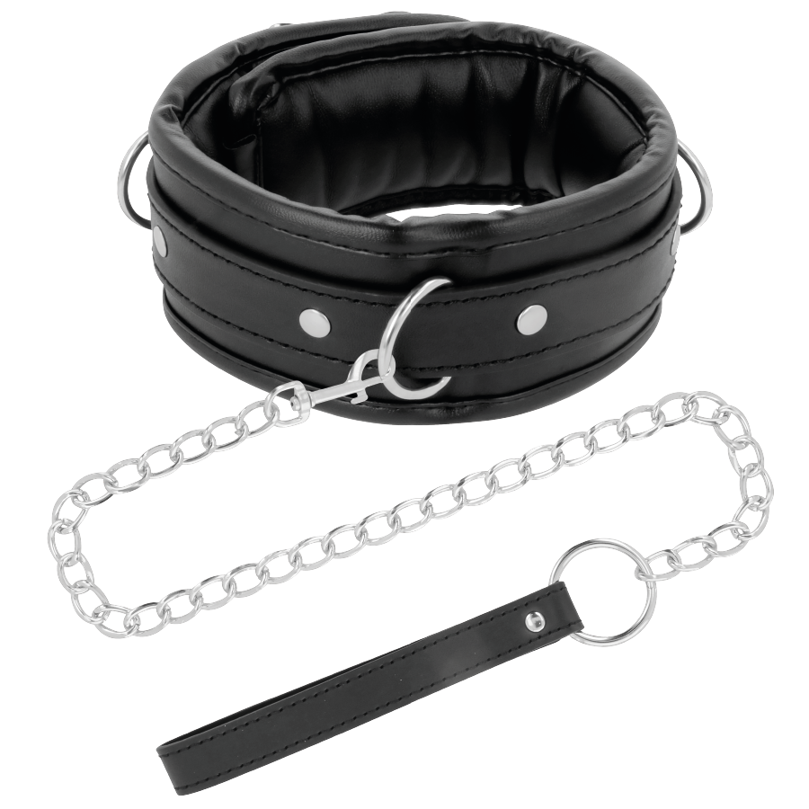 Darkness Bondage - Soft Leather BDSM Chain Necklace