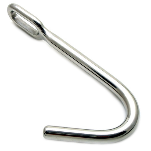 Metal Hard - Gancho Anal Bondage, Diameter 1.2 cm, Insertable Part 7.6 cm, Weight 300 gr