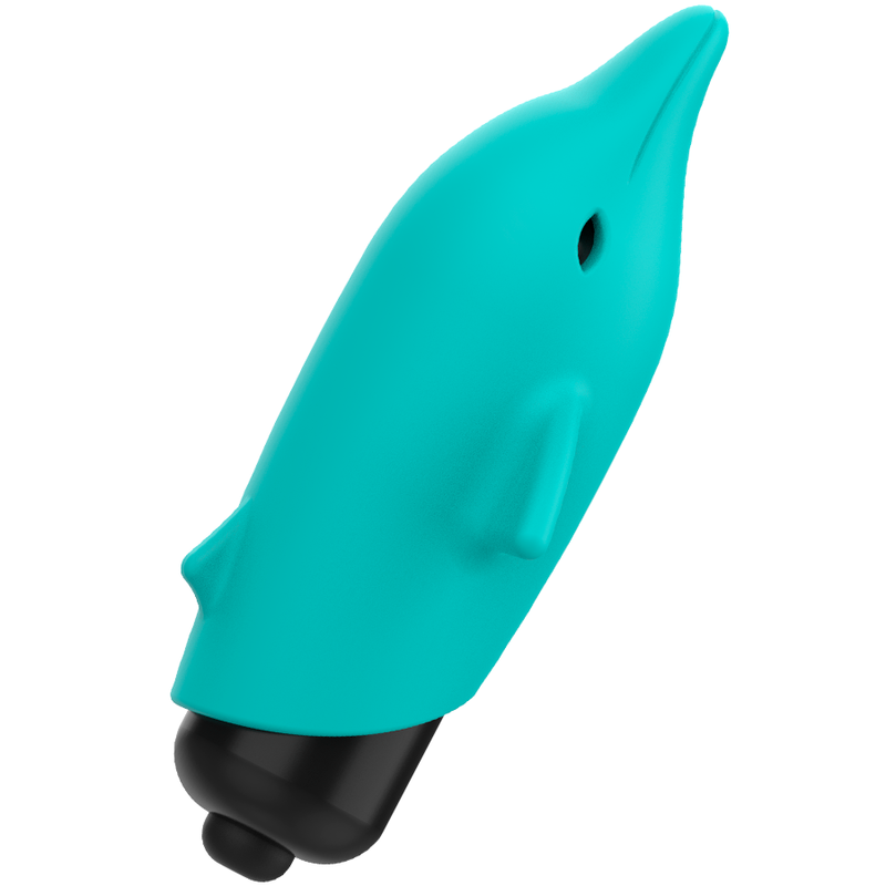 Ohmama - Christmas Edition Pocket Dolphin Vibrator, Dimensions 80 x 47 mm, ABS and Silicone Material, Water Resistant, LR44 Batteries Included, Powerful Speed, IPX6 Submersible