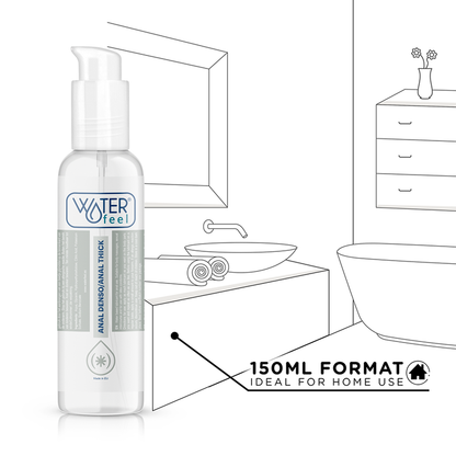 Waterfeel - Water-Based Anal Lubricant 150 ml - Transparent, Odorless and Compatible with Condoms