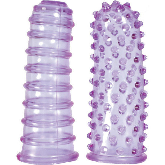 Seven Creations - Set of 2 Purple Finger Covers for Clitoral and Vaginal Stimulation