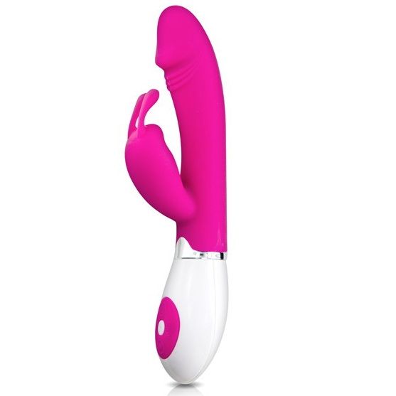 Pretty Love Flirtation - Double Stimulation Pink Gene Massager with 30 Vibration Modes, FDA Approved Silicone