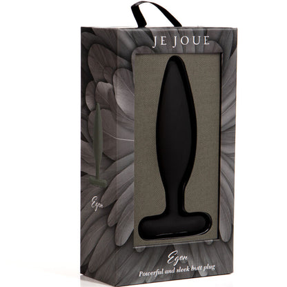 Je Joue - Egon Anal Plug Vibrator Black, Multisensory Experience, Dimensions: 135mm x 62.5mm x 33.7mm, Weight: 90.6g