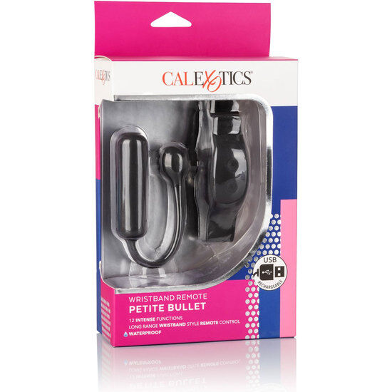 California Exotics - Petite Bullet Remote Control Bracelet, Waterproof Mini Vibrator, Wrist Control