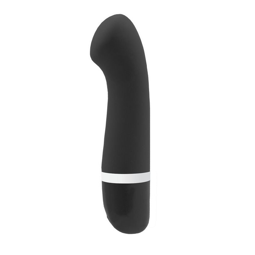 B Swish - Bdesired Deluxe Curve Black, 6 Functions Curved Silicone Massager, Total Length 15.24cm, Waterproof