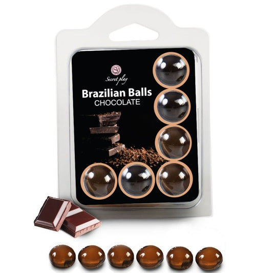 Secretplay - Set of 6 Brazilian Chocolate Balls for Sensual Play