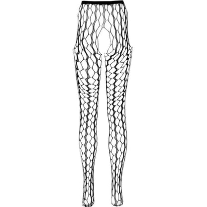 Passion Woman Garter &amp; Stock - Bodystocking Eco S007 Black, One Size.