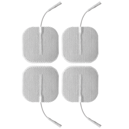 Electrastim Self-adhesive Square Pads Electrastim - Set of 4 Conductive Pads For Electrical Stimulation