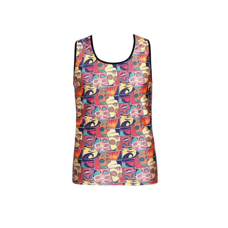 Anais Men Accesories - T-Shirt Comics Top XL, Sleeveless, Classic Style, Soft