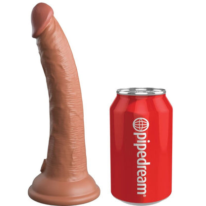 King Cock- Dildo Realist De Elită Din Silicon 17,8 Cm Caramel