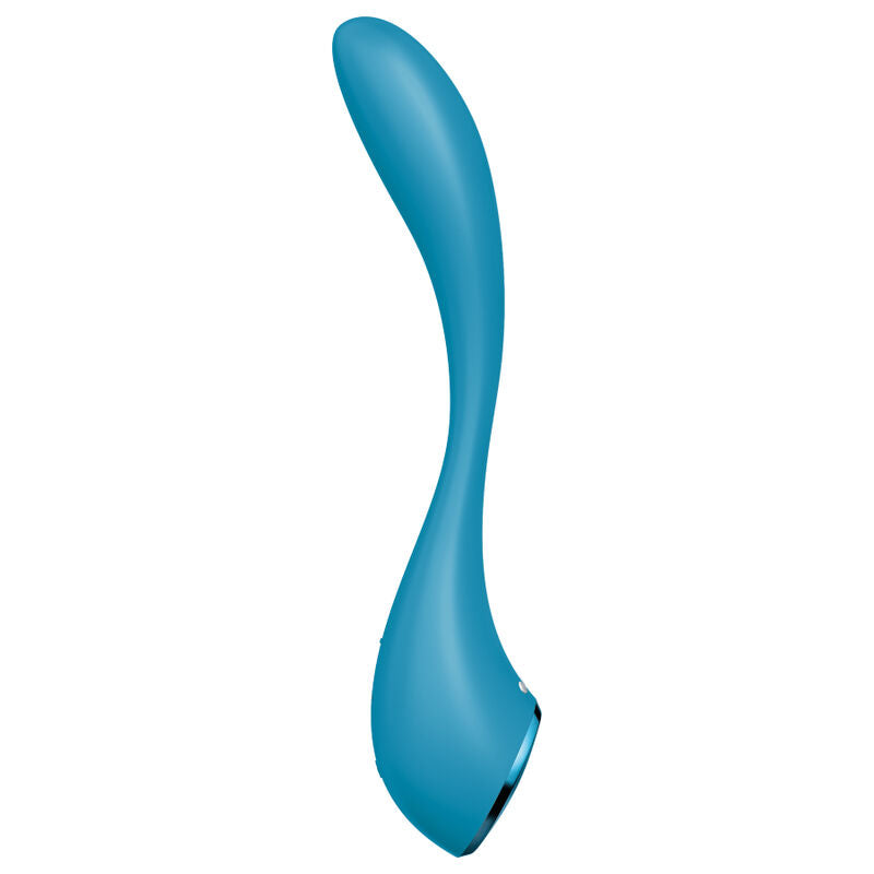 Satisfyer Vibrator - G-Spot Flex 5 Multi Vibrator, Body Friendly Silicone, Blue