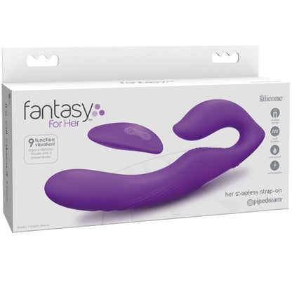 Fantasy For Her-  Vibrator Cu Dublă Penetrare Cu Telecomandă 9 Nivele Violet