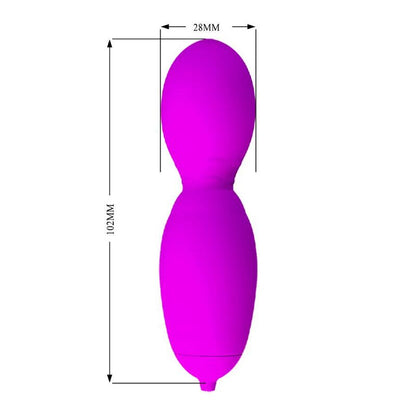 Pretty Love Flirtation - Vega Massager With Rotation And Vibration, 12 Functions, Silicone, Purple Color