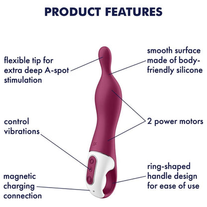 Satisfyer Vibrator- Uimitor 1 Aspot Vibrator Aspot Berry